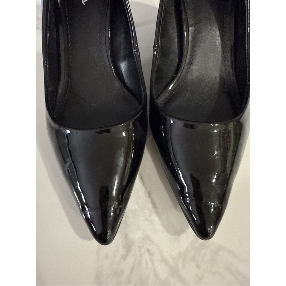 Charles by Charles David Black Patent Leather Pumps Size 8 Pointed Toe Heels‎ - Picture 4 of 9